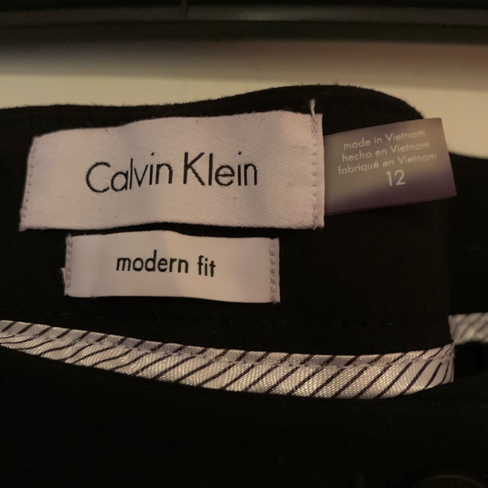Black Calvin Klein Slacks/Trouser - Picture 3 of 9